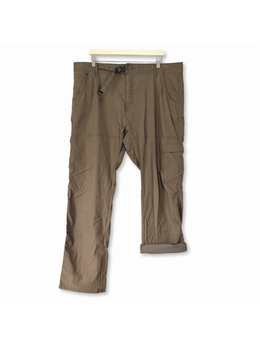 Prana Stretch Zion Cargo Pants Men's Brown Relaxed Fit Size 40 34 Outdoor Hiking